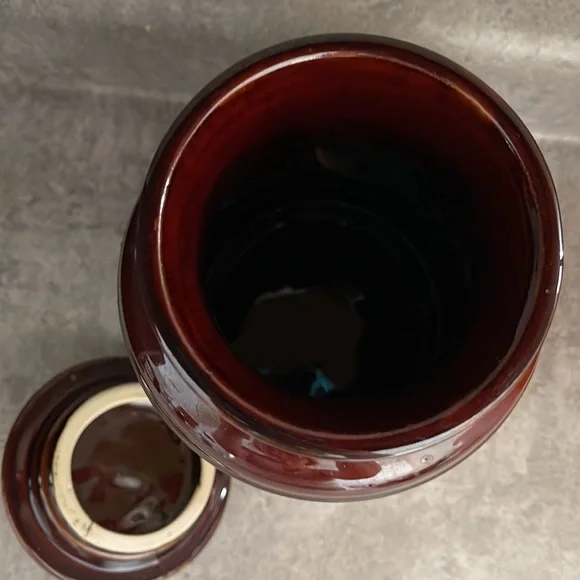 Vintage McCOY POTTERY 253 Canister Storage Jar with Lid — Made in the USA